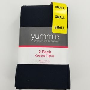 Yummie by Heather Thomson Opaque Tights NWT